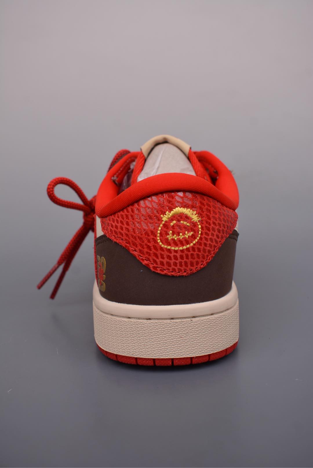Travis Scott x Nike Air Jordan 1 Low Year of the Snake Brown, Beige, White and Red CH6336-020