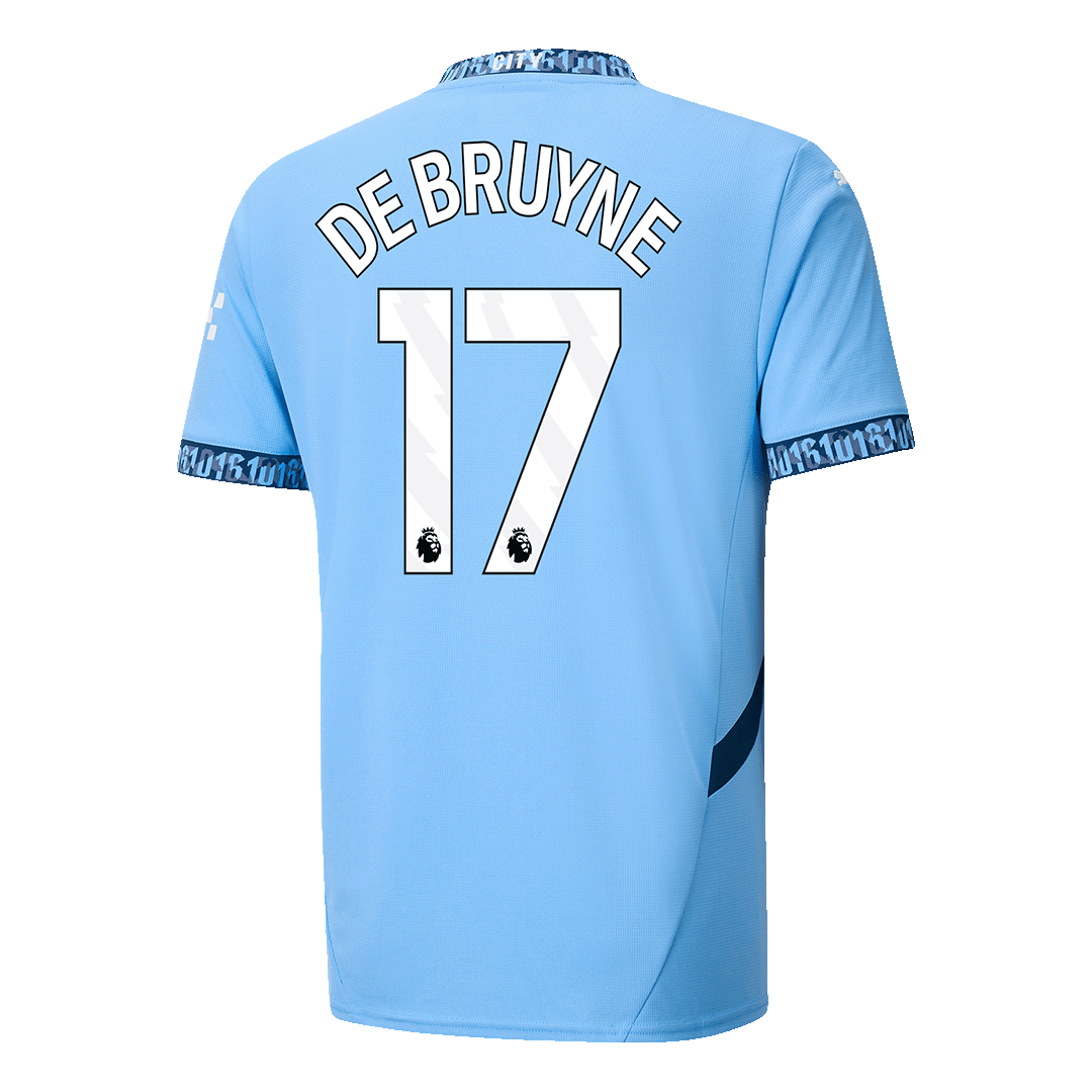 DE BRUYNE #17 Manchester City home football shirt 2024/25