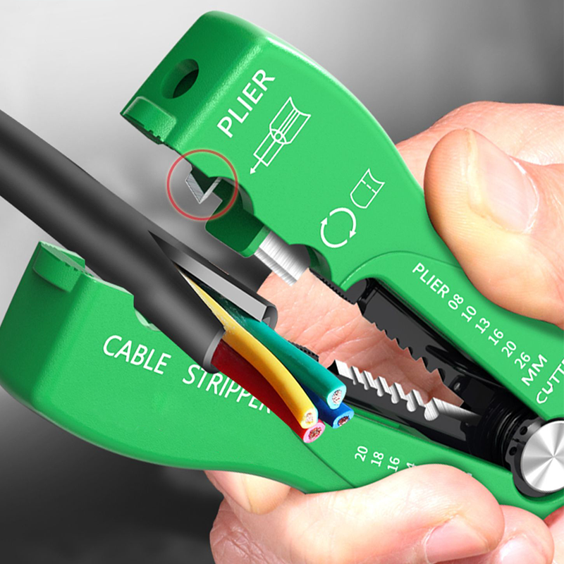 All‑in‑One Cable Stripper & Cutter Tool