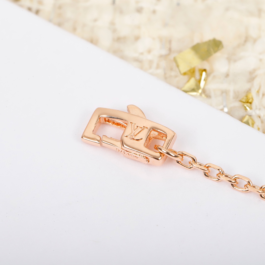 Louis Vuitton COLOR BLOSSOM BB Gold Agate Necklace