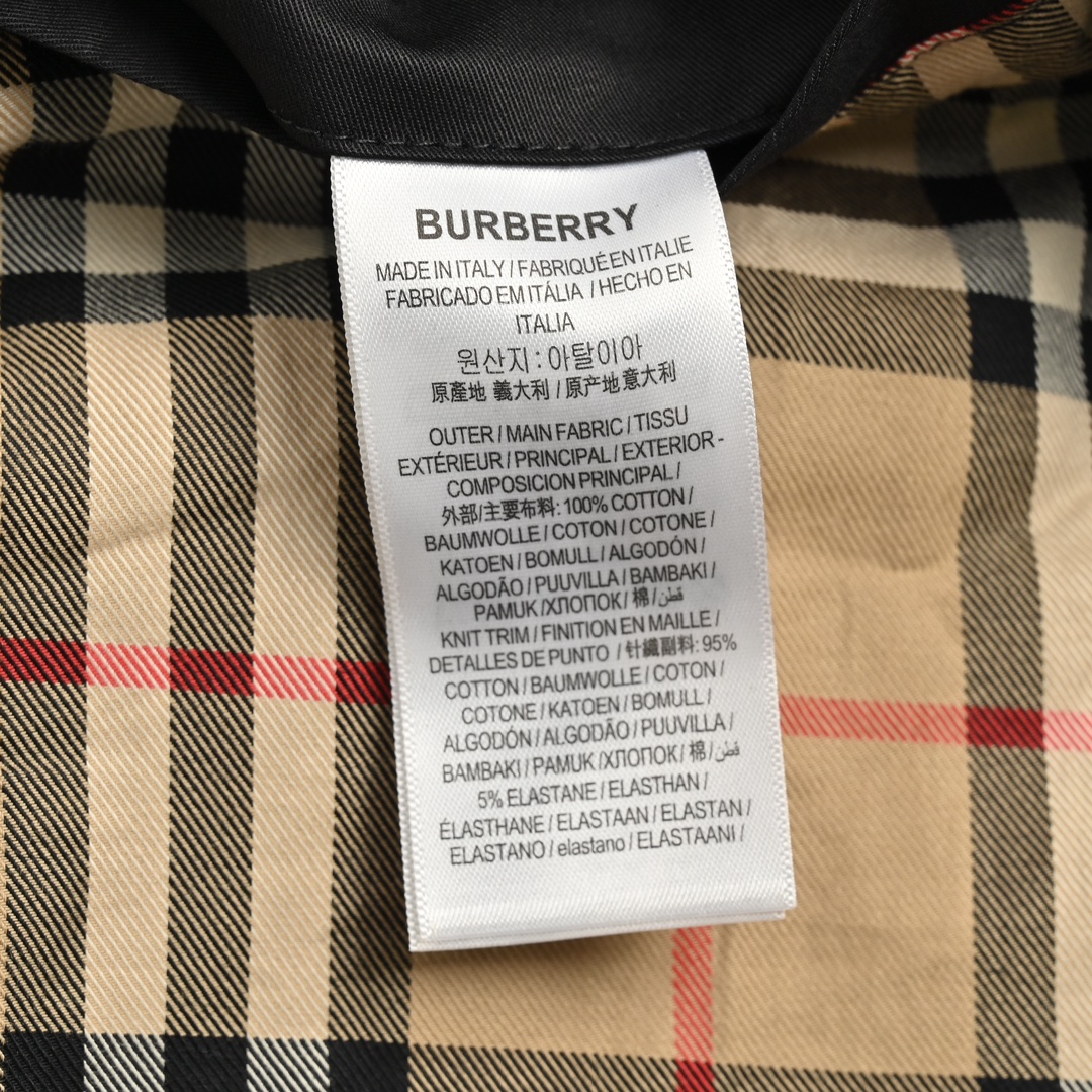 Burberry 24Fw warhorse embroidered lined check jacket
