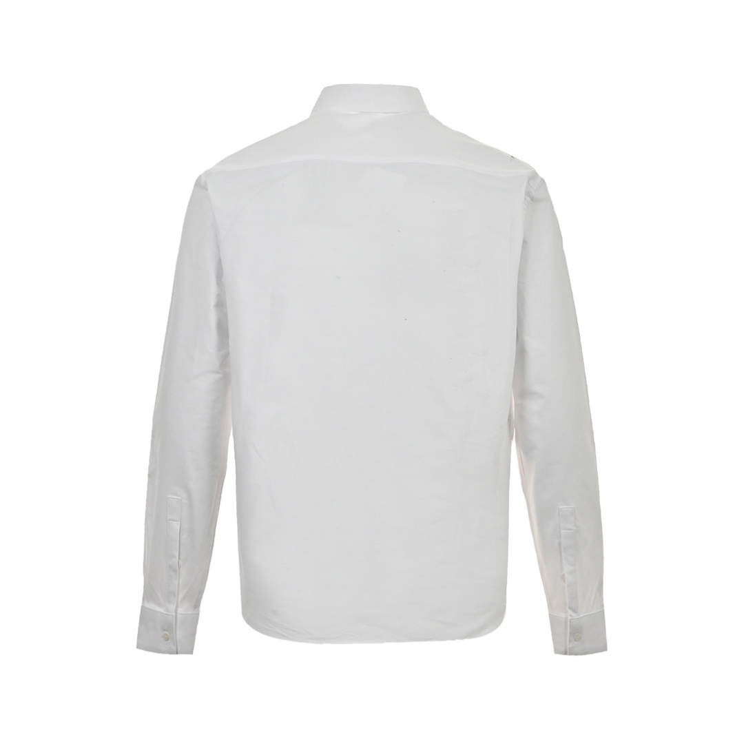 Dior 24Fw heart embroidered long-sleeved shirt