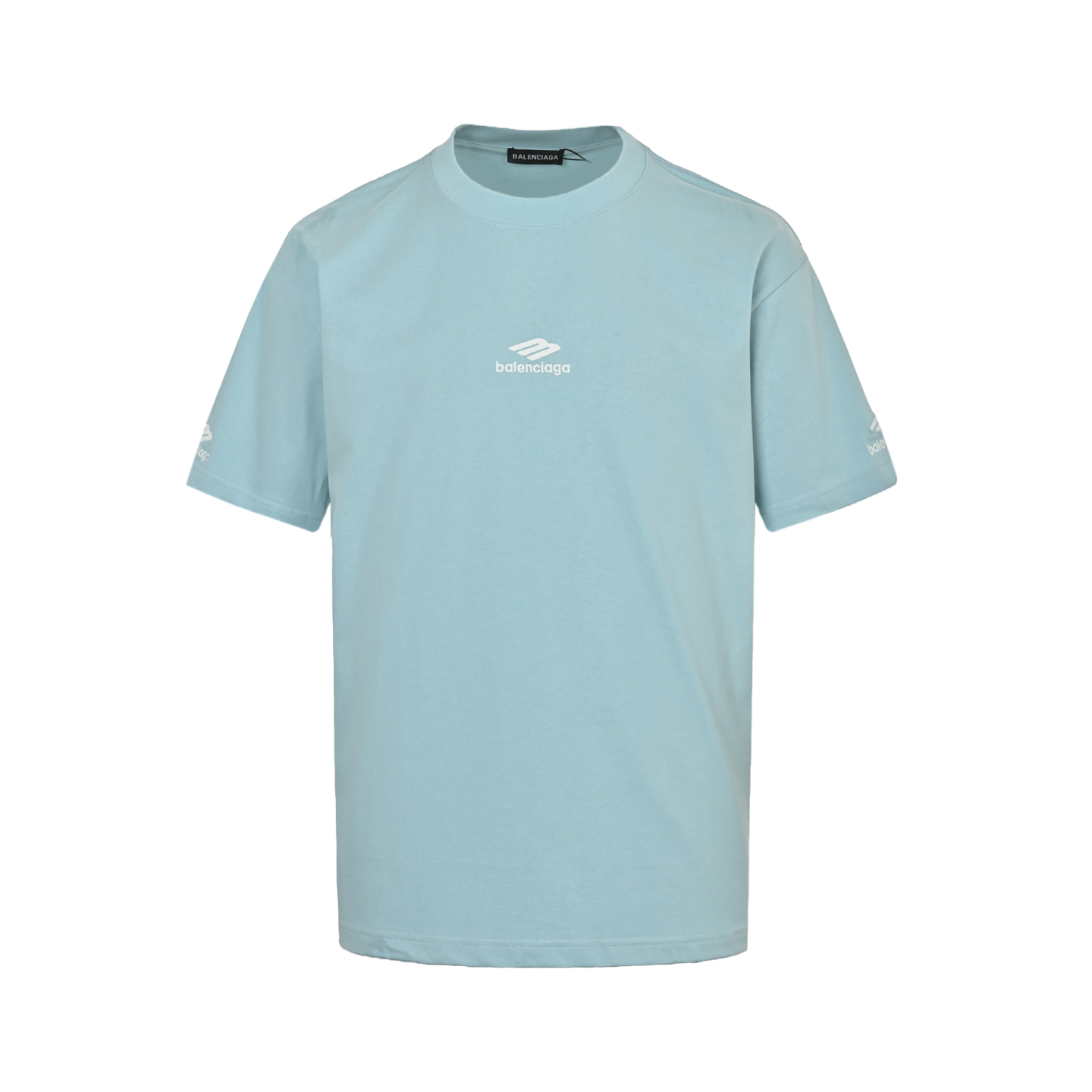 Balenciaga 25ss 3M small logo embroidered short sleeve