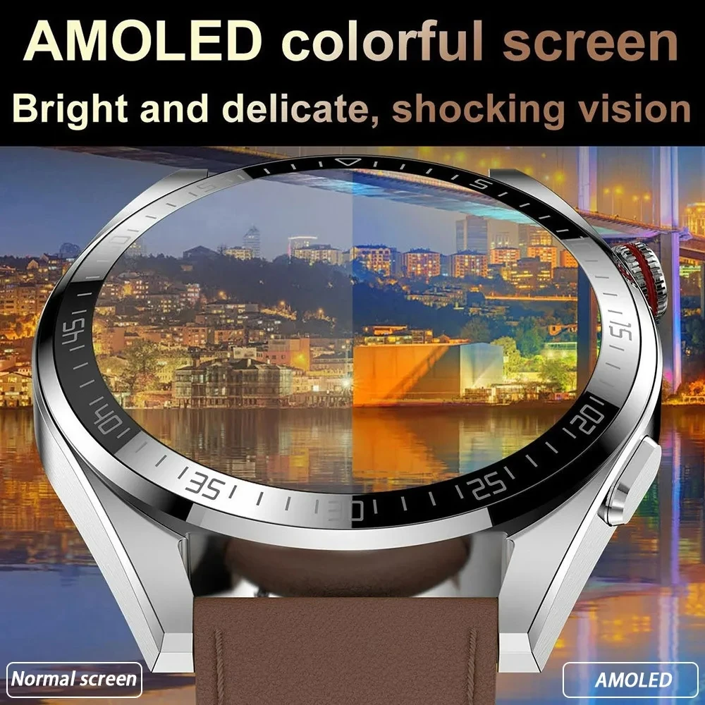 2023 New men's AMOLED Smartwatch HD Bluetooth Talk 4GB memory 466*466 full screen touch 3ATM deep waterproof smartwatch for men