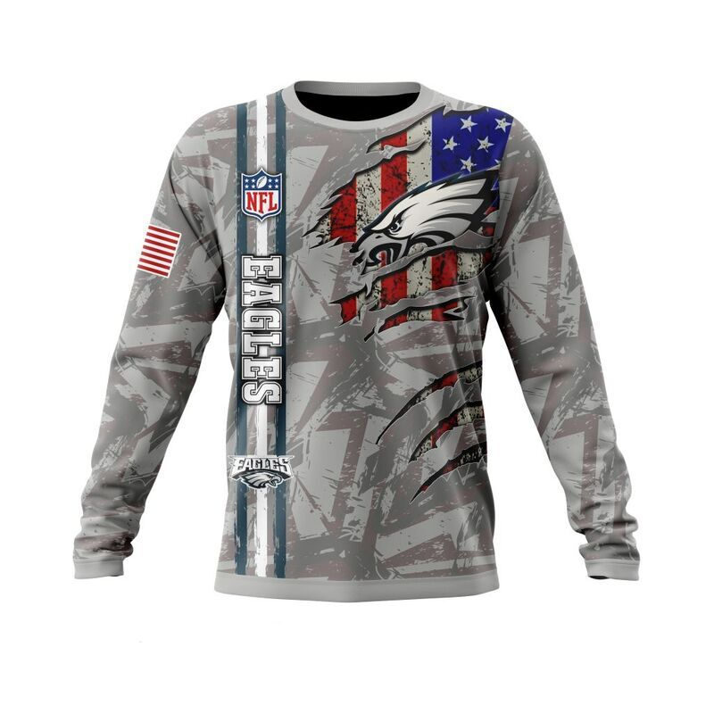 PHILADELPHIA EAGLES 3D HOODIE SKULL0802