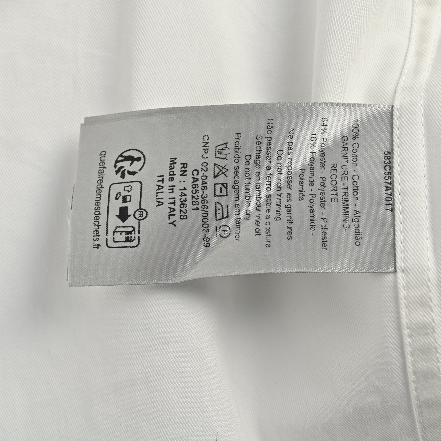 Dior 25ss pocket embroidered logo zip-up shirt jacket