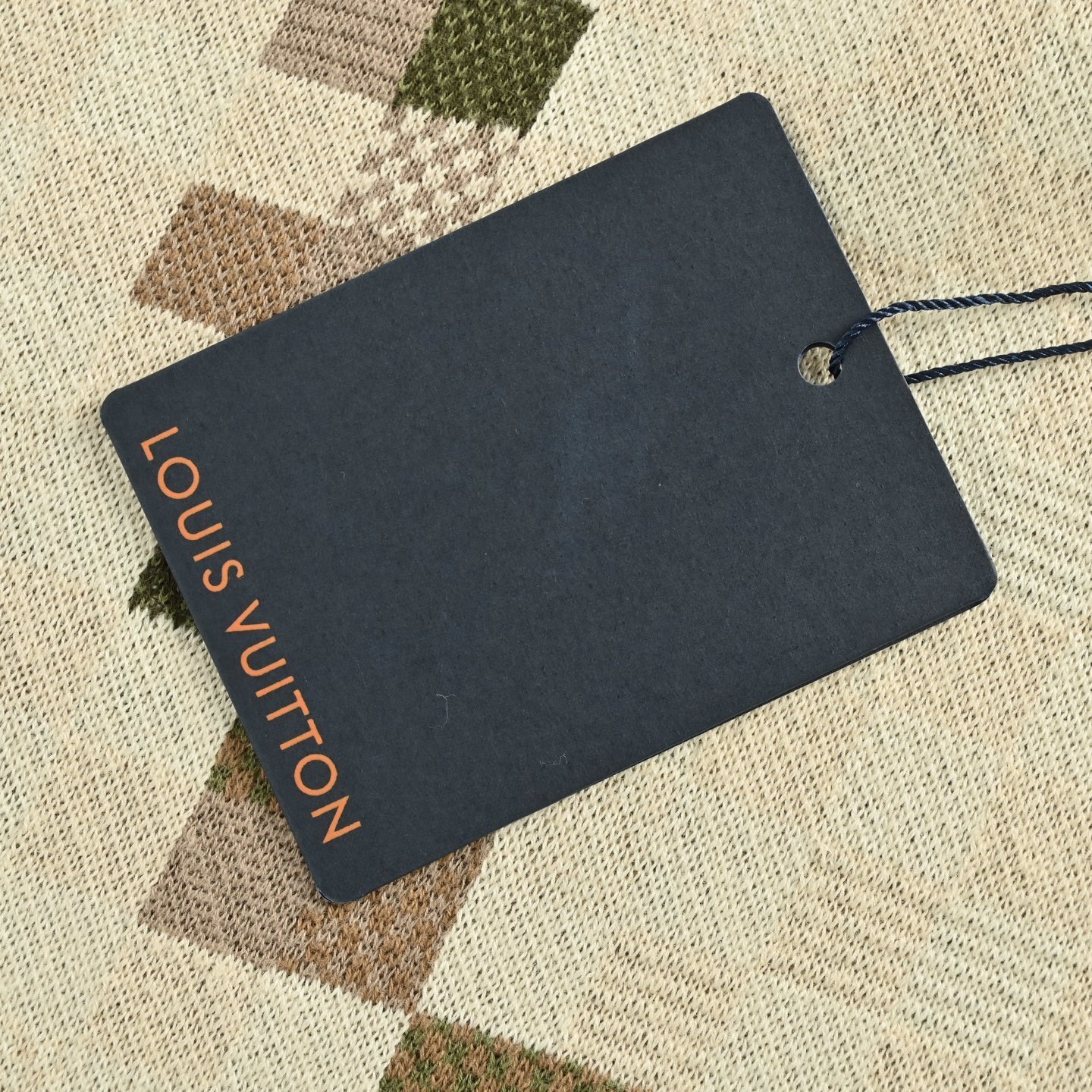 Louis Vuitton 25Fw camouflage mosaic knit sweater