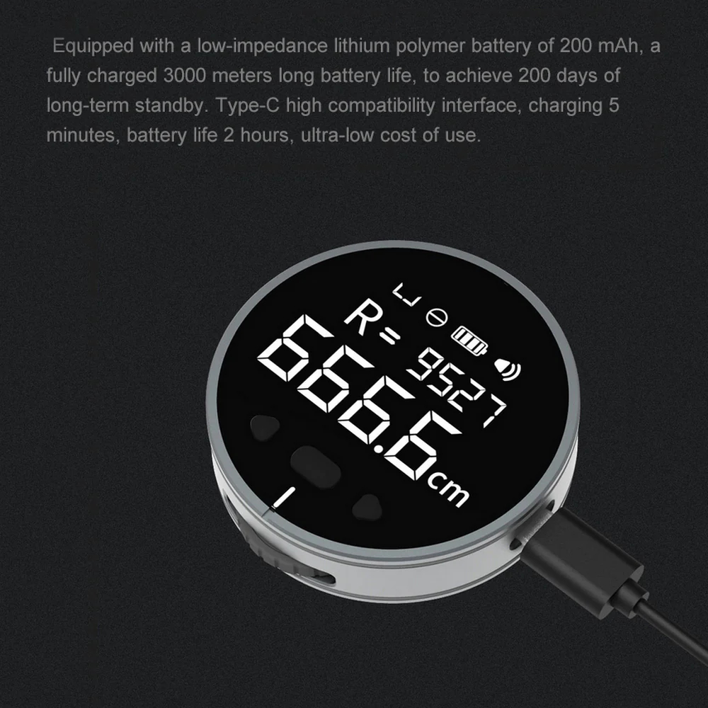 🔥Last Day 50% OFF🔥High Precision Digital Tape Measure Smart Long Distance Rolling Measuring Tool