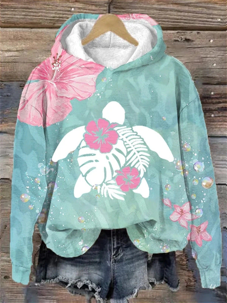 Floral Print Pullover for a Stylish Look with Long Sleeves