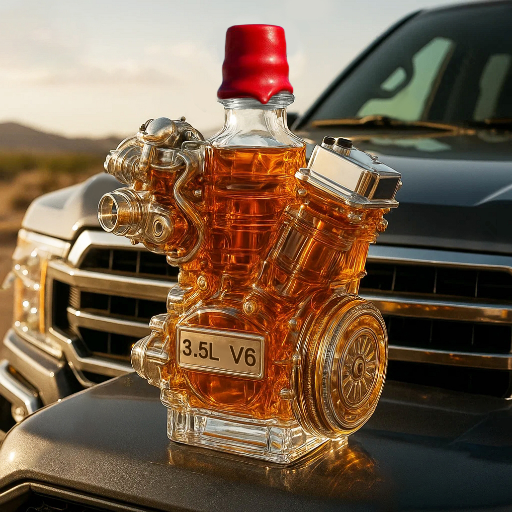 V6 Whiskey Bottle