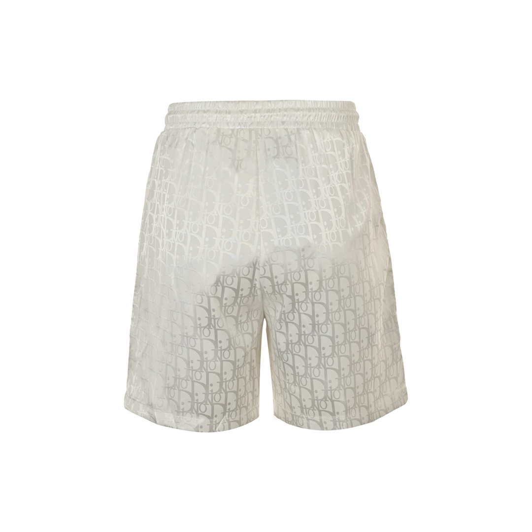 Dior 24ss old flower pattern jacquard beach shorts