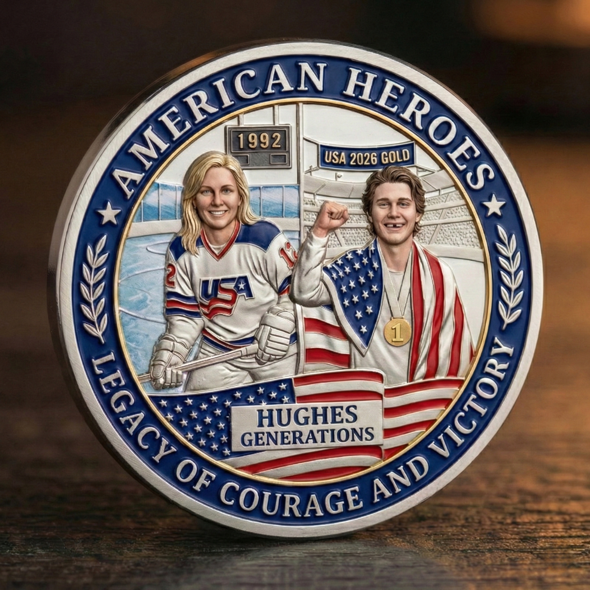 Jack Hughes – 2026 Winter Olympic Gold Commemorative coin