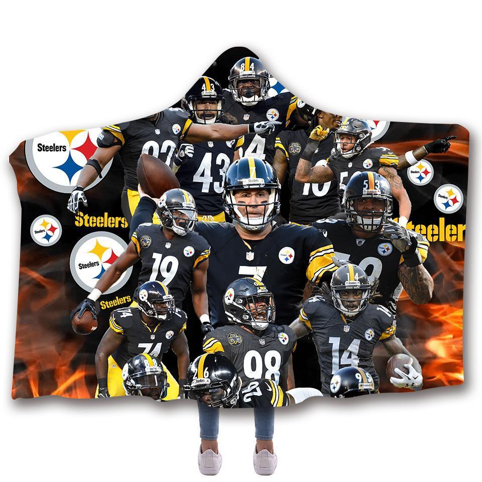 PITTSBURGH STEELERS CLASSIC 3D HOODED BLANKET