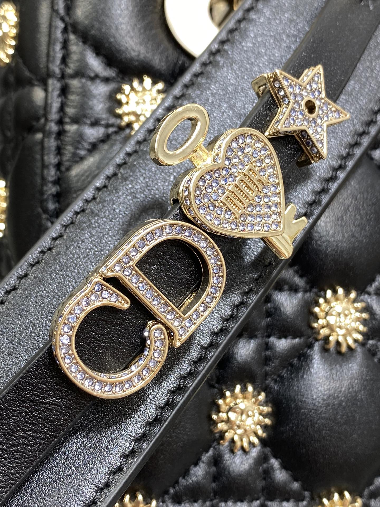 Dior Lady Limited Edition Sun-Style Studded Lady Bag