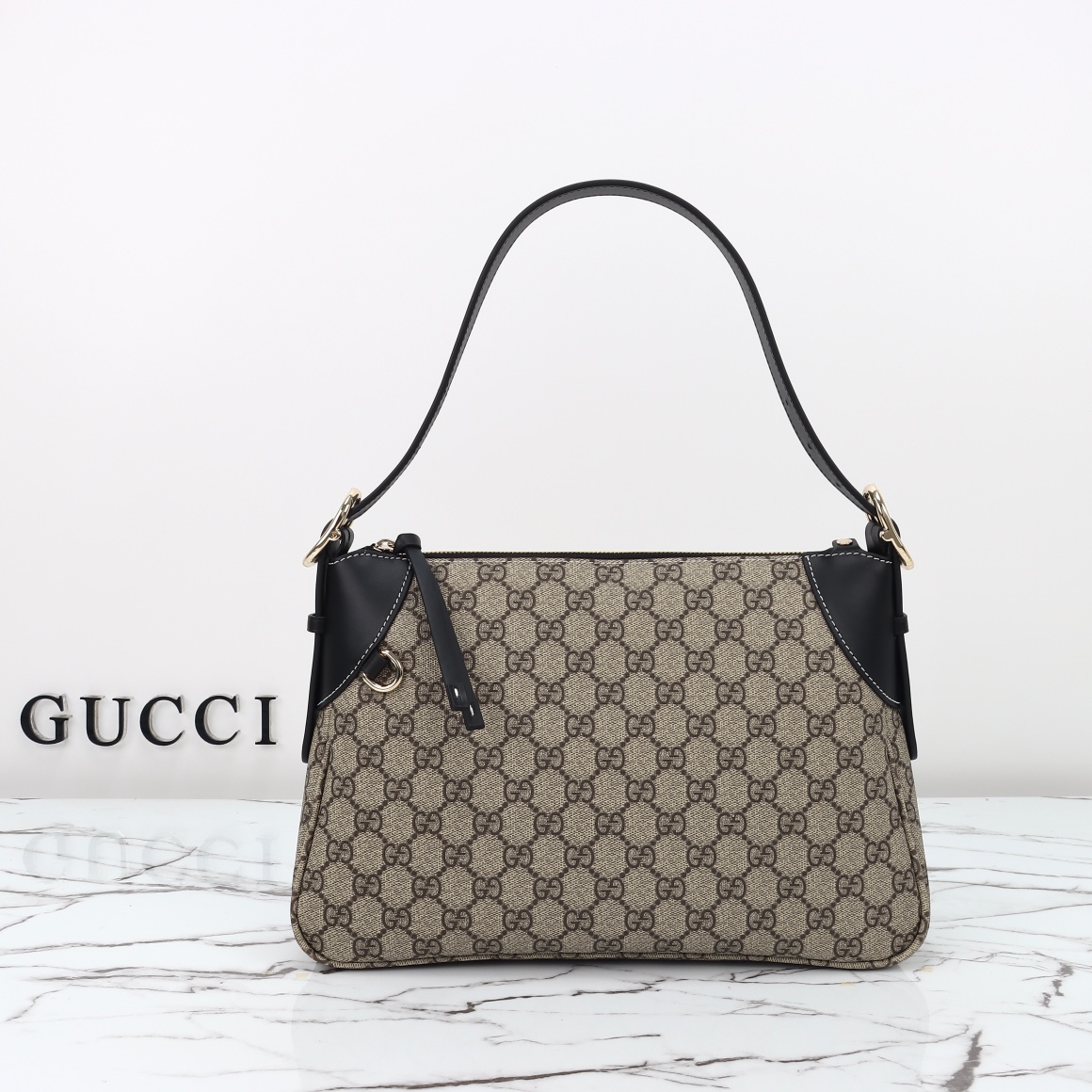 Gucci GG Emblem Medium Shoulder Bag 815216 FAD6L 9741