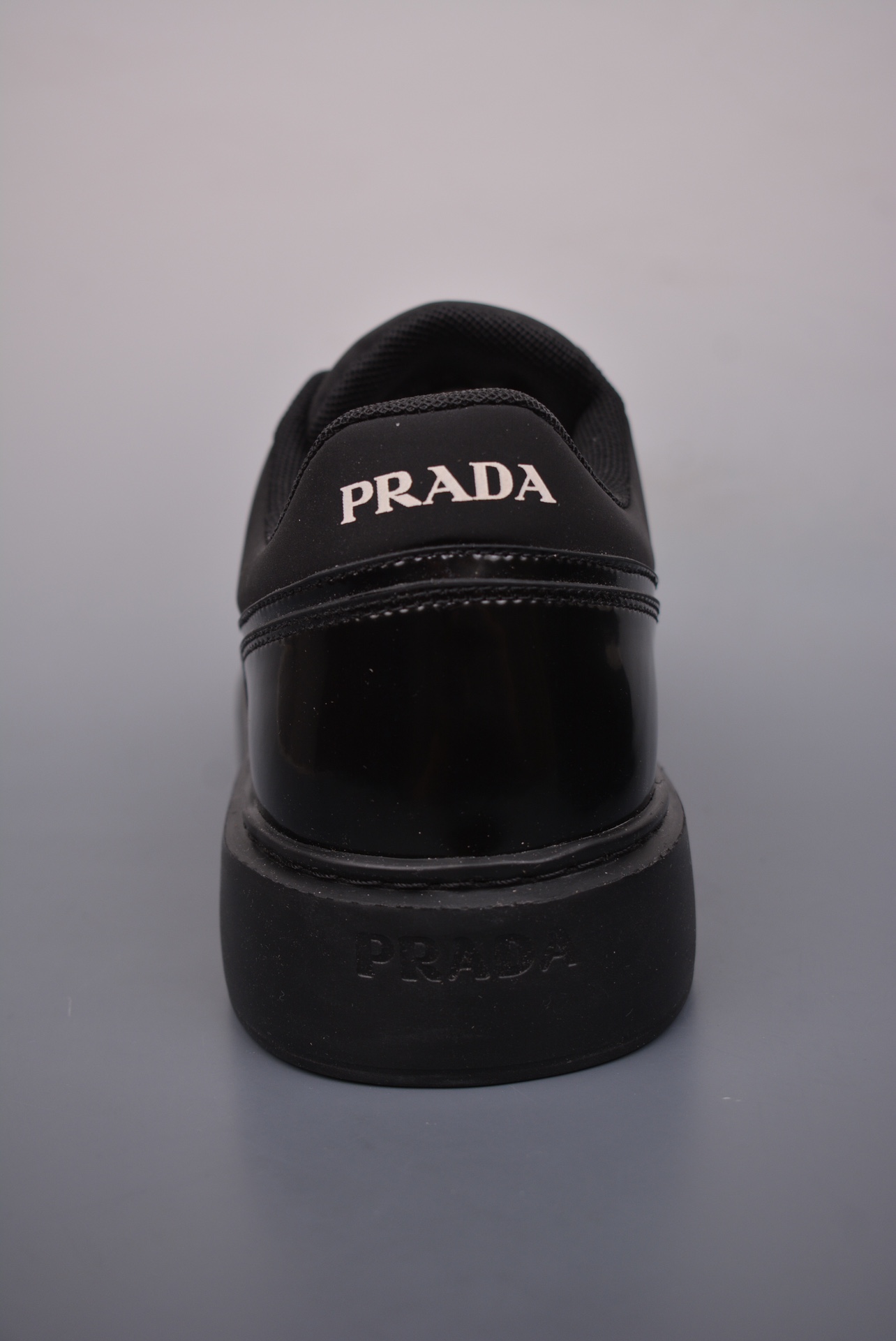 Prada Downtown Low Sneakers Glossy Black