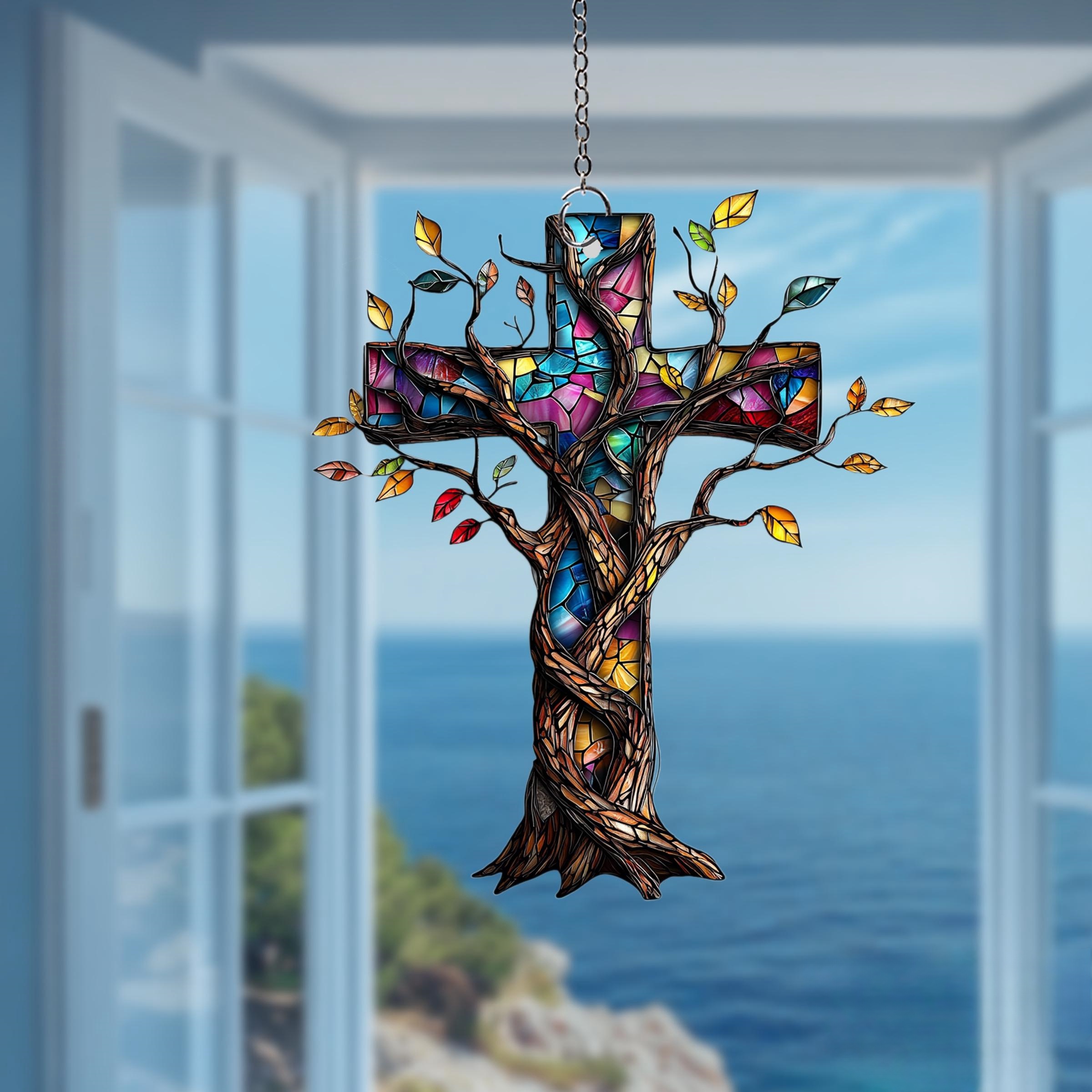 Christian Cross Stained