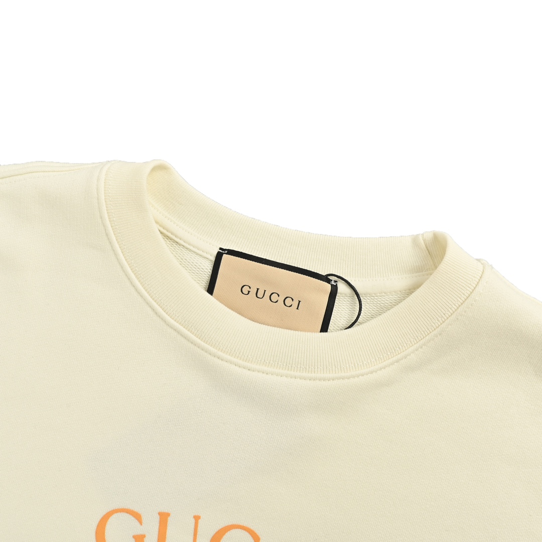 Gucci 24Fw Double G red, yellow and green foam print crew neck sweatshirt