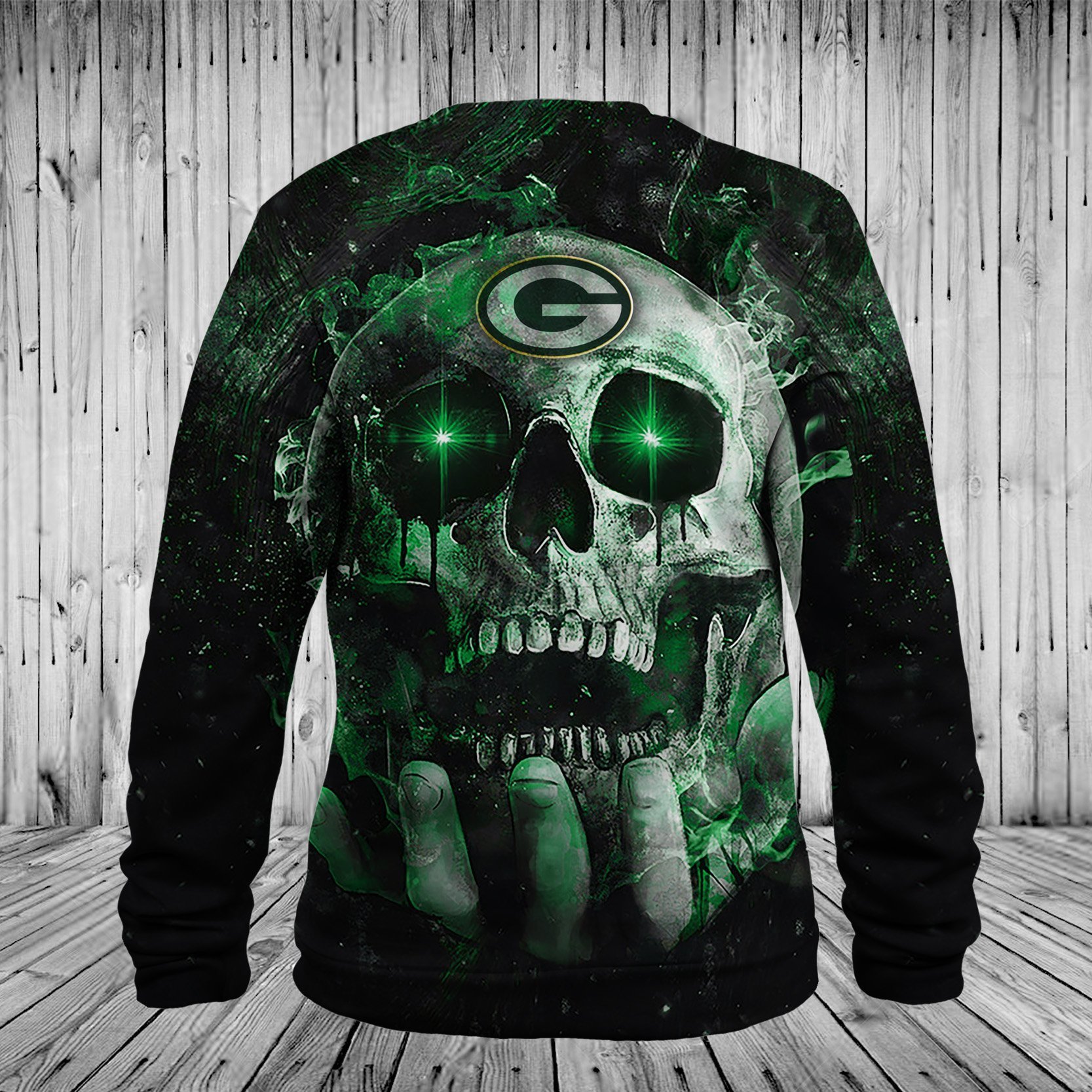 PACKERS 3D HOODIE SKULL 71