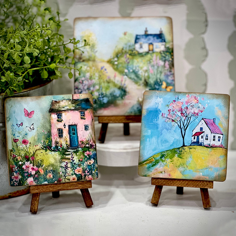 Spring Cottage Wood Signs
