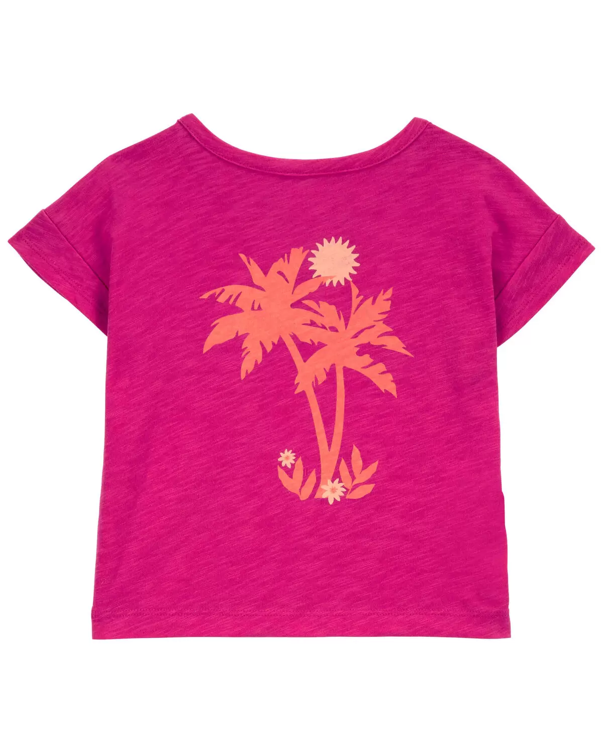 Carter's Baby All Smiles Pocket Tee with Floral Pull-On Knit Gauze Shorts