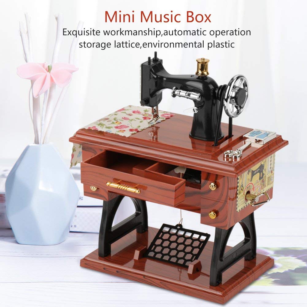 🔥Mother's Day Early Sale-[SAVE 50% OFF]--Wood Sewing Machine Music Box-BUY 2 GET 10% OFF & FREE SHIPPING NOW