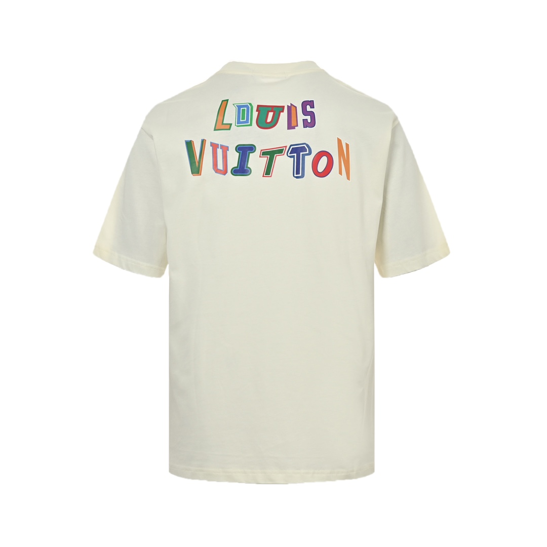 Louis Vuitton & NBA 21ss Rainbow Lettering Printed Short Sleeves