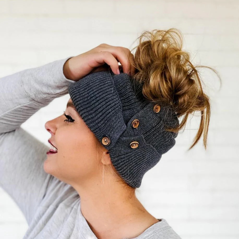 🔥Black Friday Flash Sale - 49% OFF🔥Button Up Beanie🔥BUY 2 FREE SHIPPING