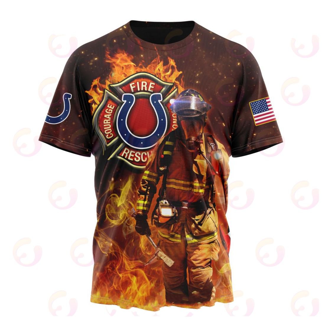 INDIANAPOLIS COLTS HONOR FIREFIGHTERS – FIRST RESPONDERS 3D HOODIE
