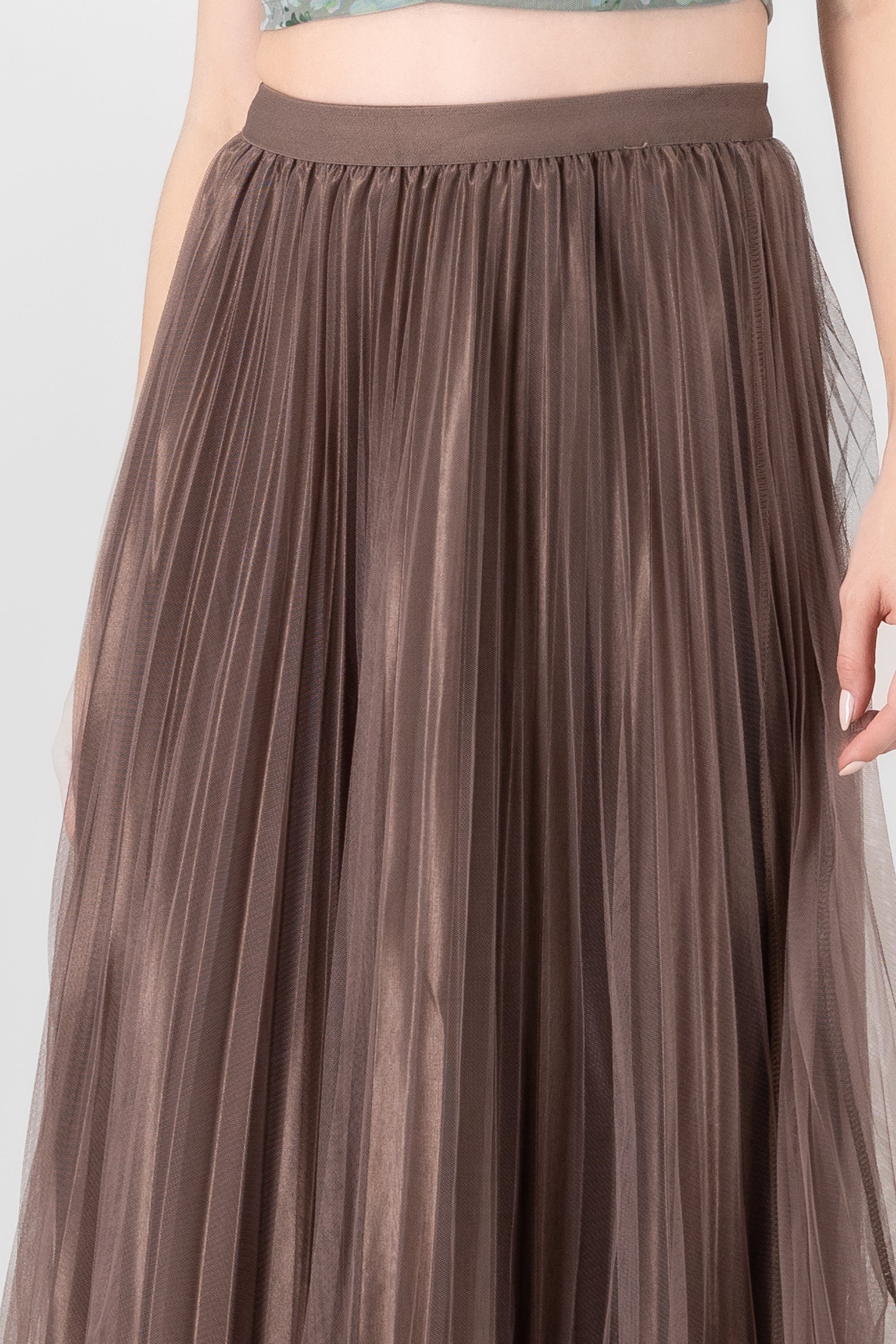 Mesh Midi Skirt