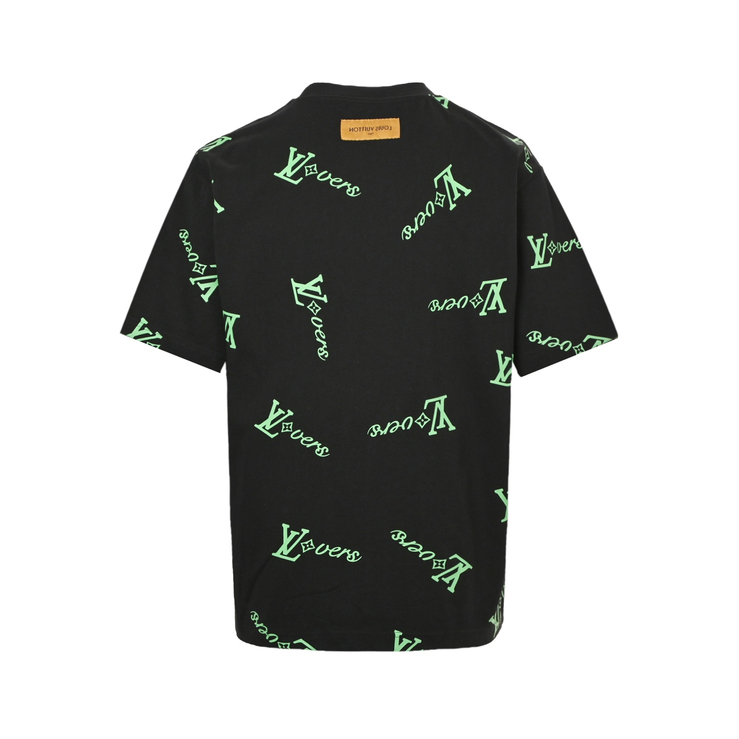 Louis Vuitton 25ss green full logo short sleeve