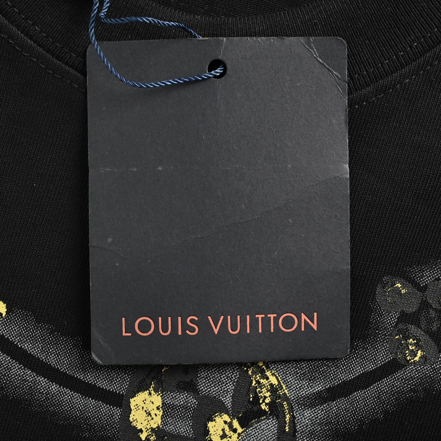 Louis Vuitton 25ss old flower pendant necklace printed short sleeve