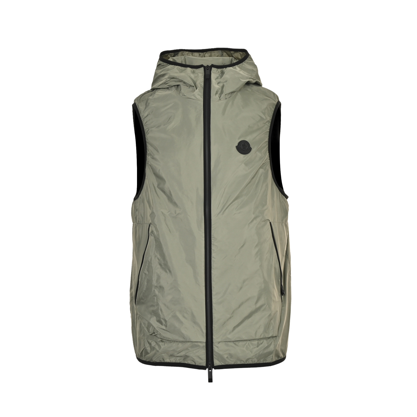 Moncler 25SS reflective print hooded vest