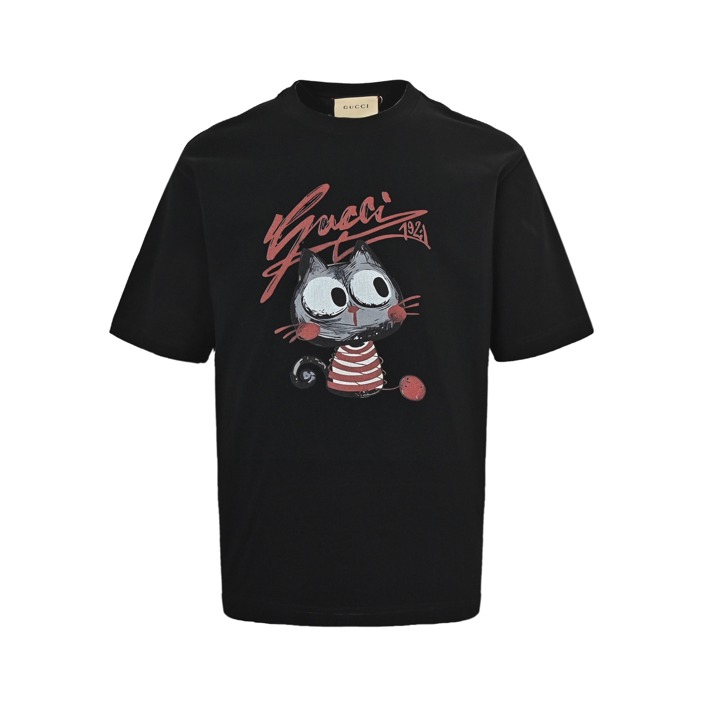 Gucci cat print short sleeves