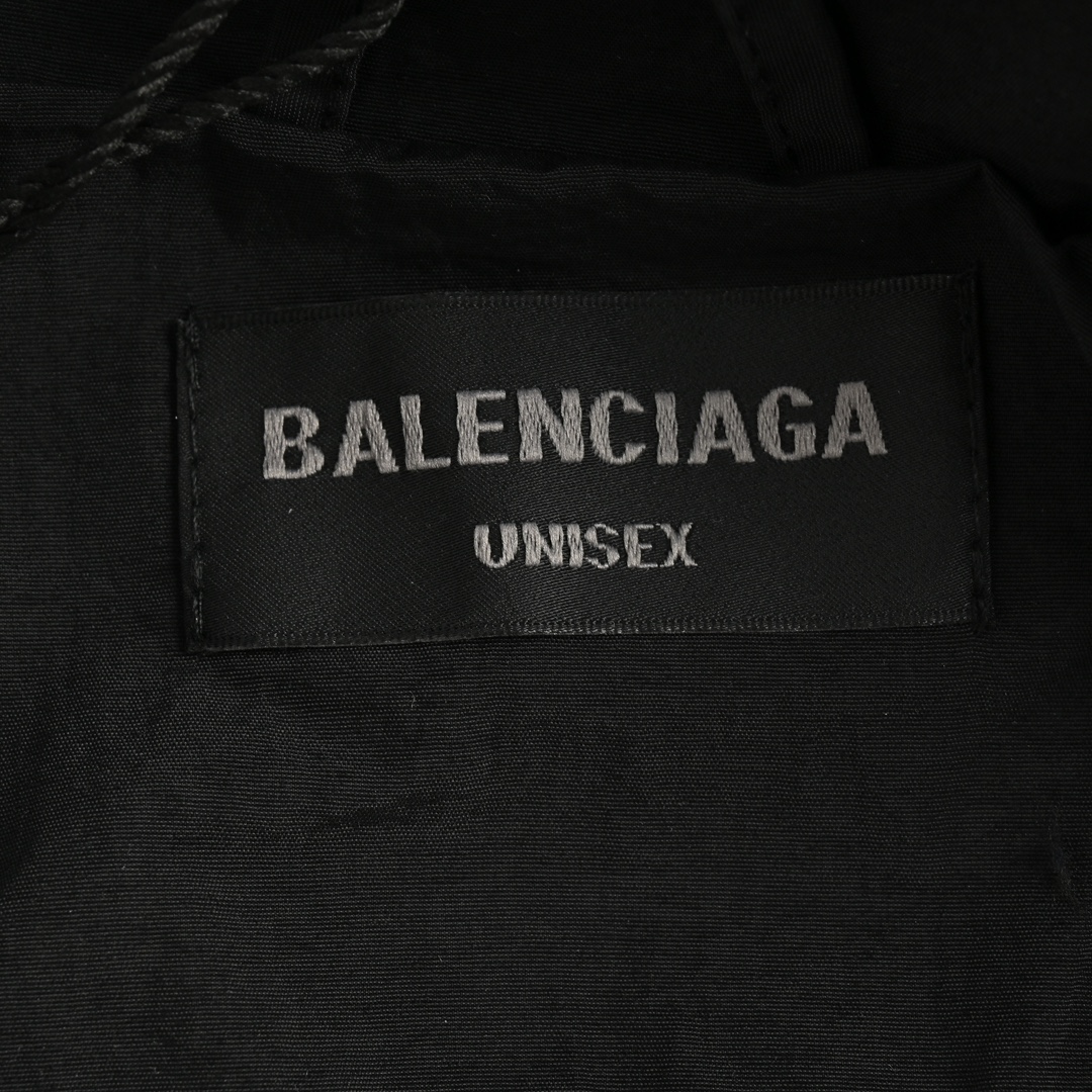 Balenciaga 24Fw hollow letter embroidered windbreaker jacket