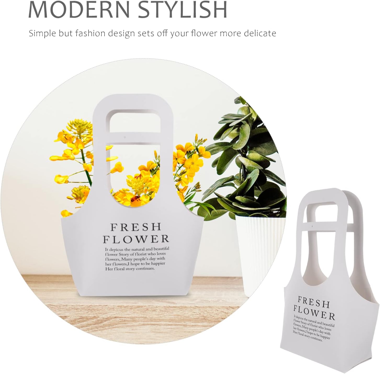 🛍️🌺Cute kraft - paper flower - carrying handbags（💥Buy One Get One Free💥）