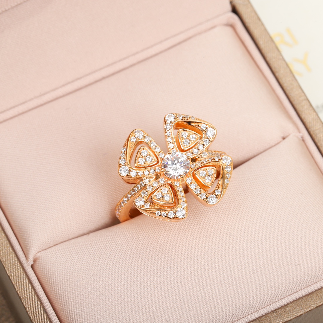 Bvlgari Windmill Full Diamond Ring
