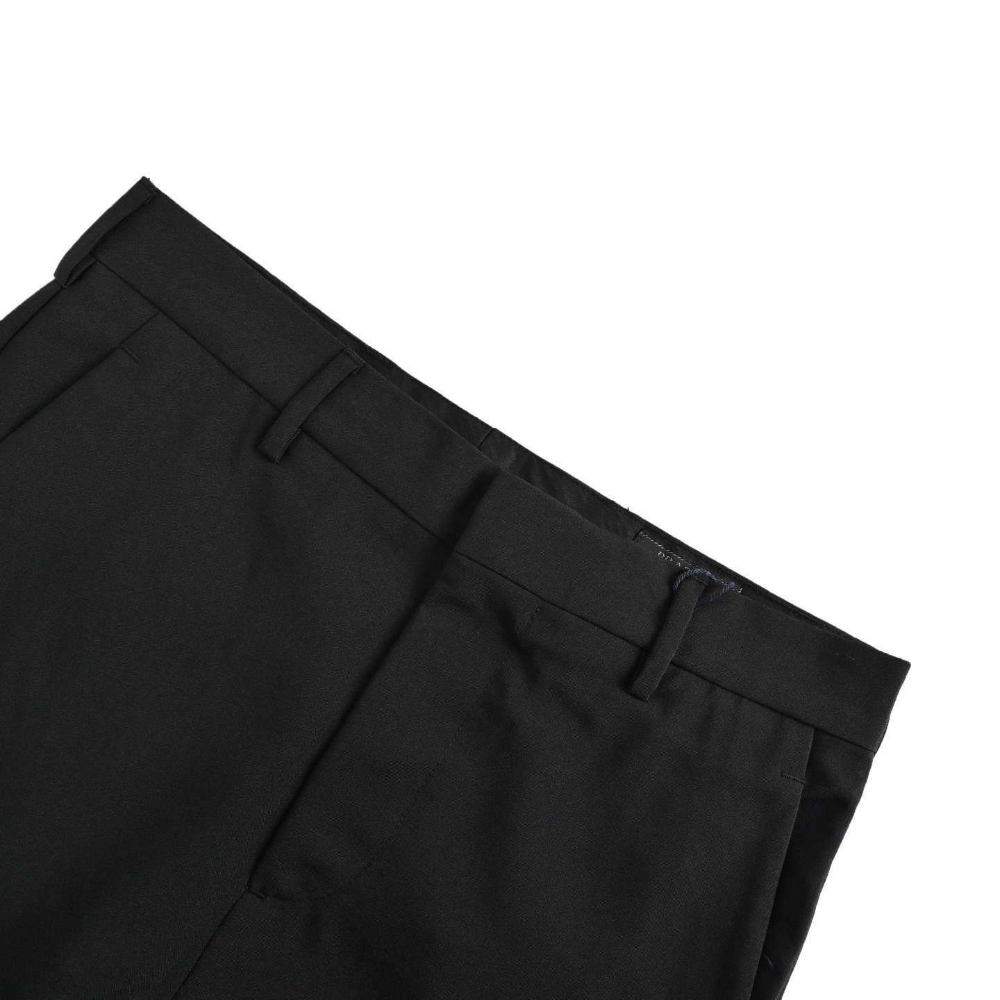 Prada 25ss stretch trousers with triangle logo on back pockets