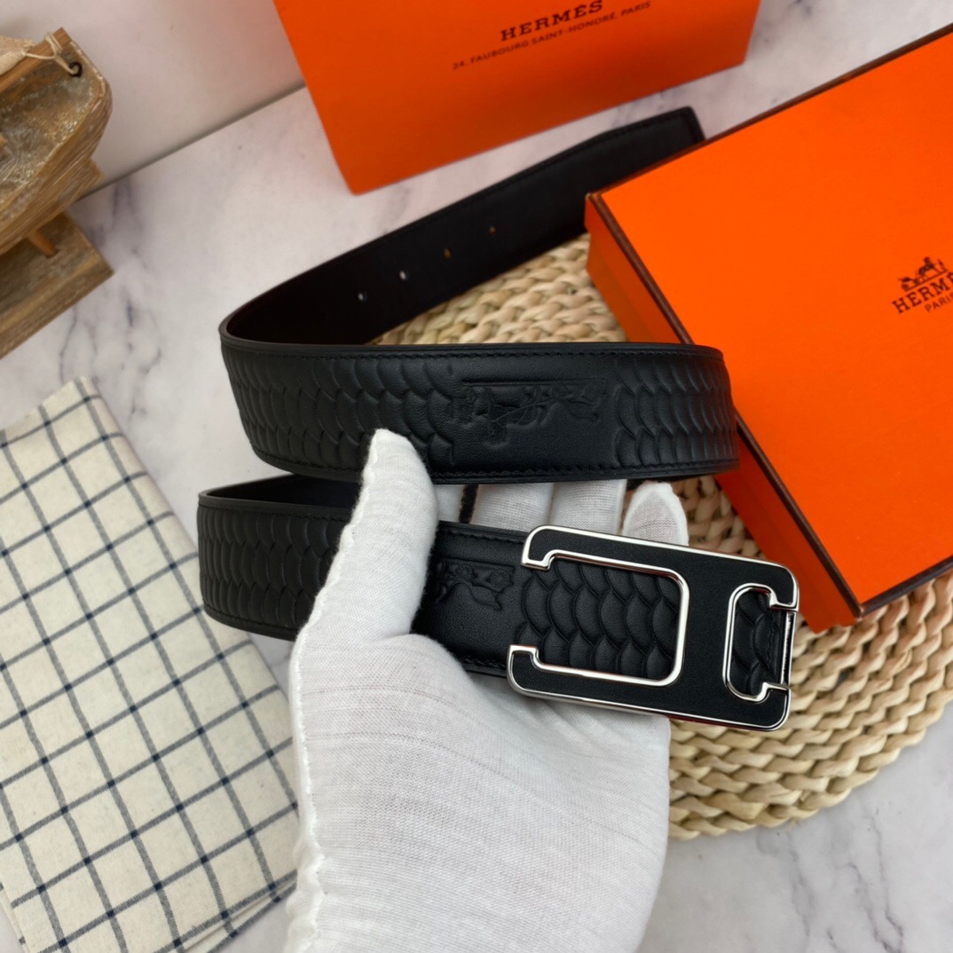 Hermès Special Leather Belt Series Width 3.8CM
