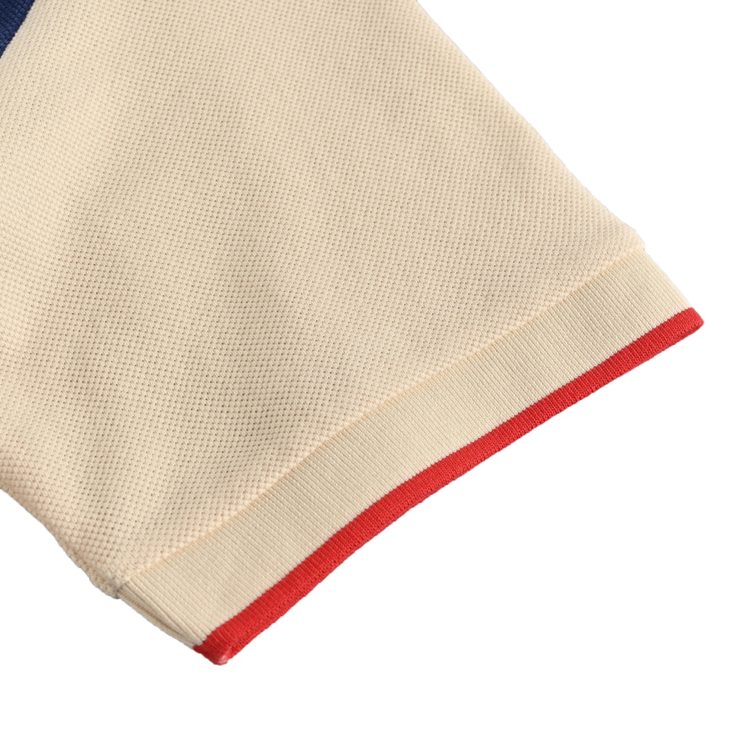Gucci Double G embroidered colorblocked Polo short sleeves