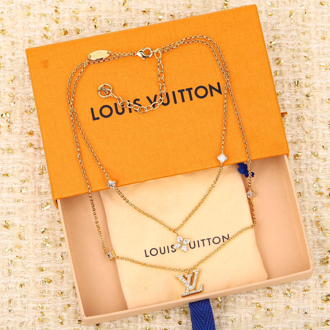 Louis Vuitton Diamond Double Necklace
