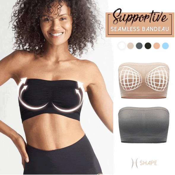 (Last Day Flash Sale-50% OFF) 2PCS/SET Full Support Seamless Bandeau-BUY 2 SETS FREE SHIPPING