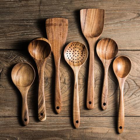 🎅Early Christmas Sale🎅TEAK WOODEN UTENSIL SET
