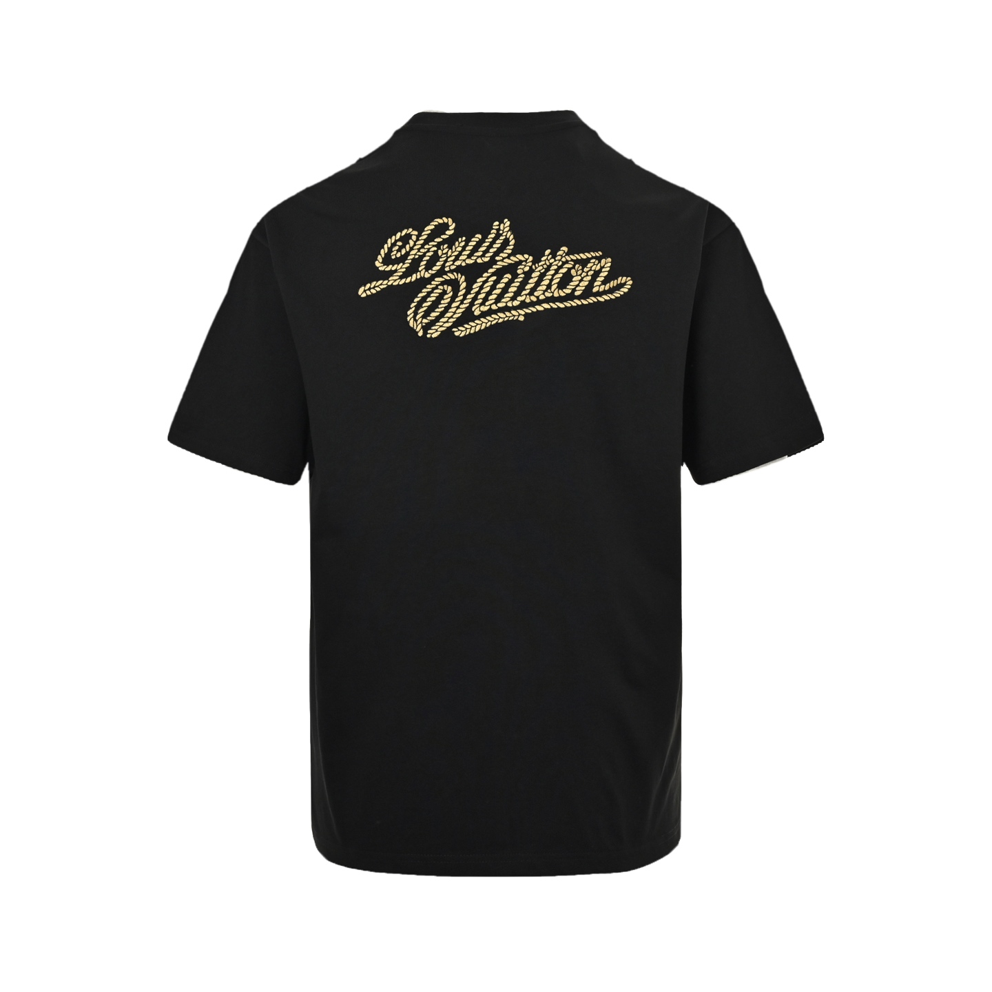 Louis Vuitton 25ss hemp rope knot embroidered short sleeves