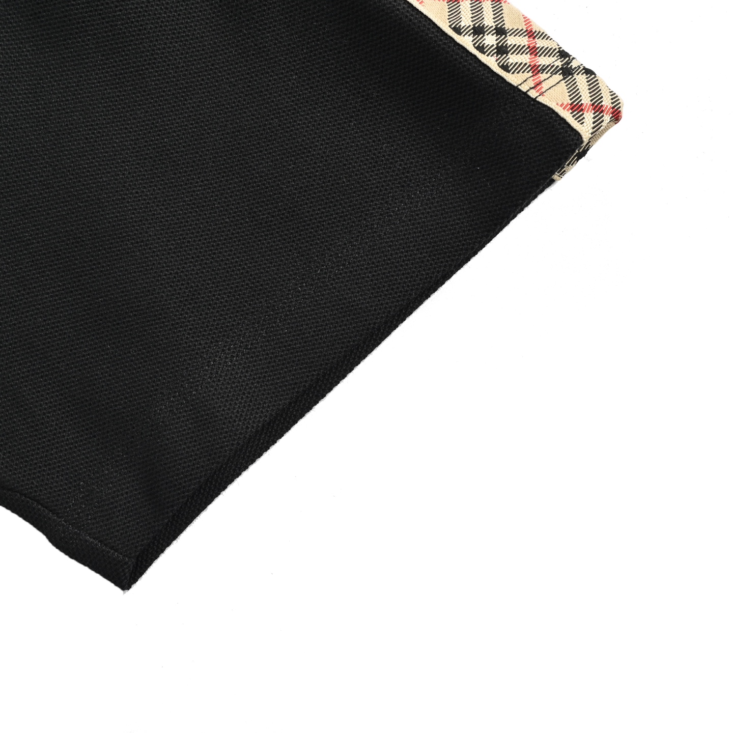 Burberry 25ss Warhorse Embroidery Plaid Shoulder Polo Short Sleeve