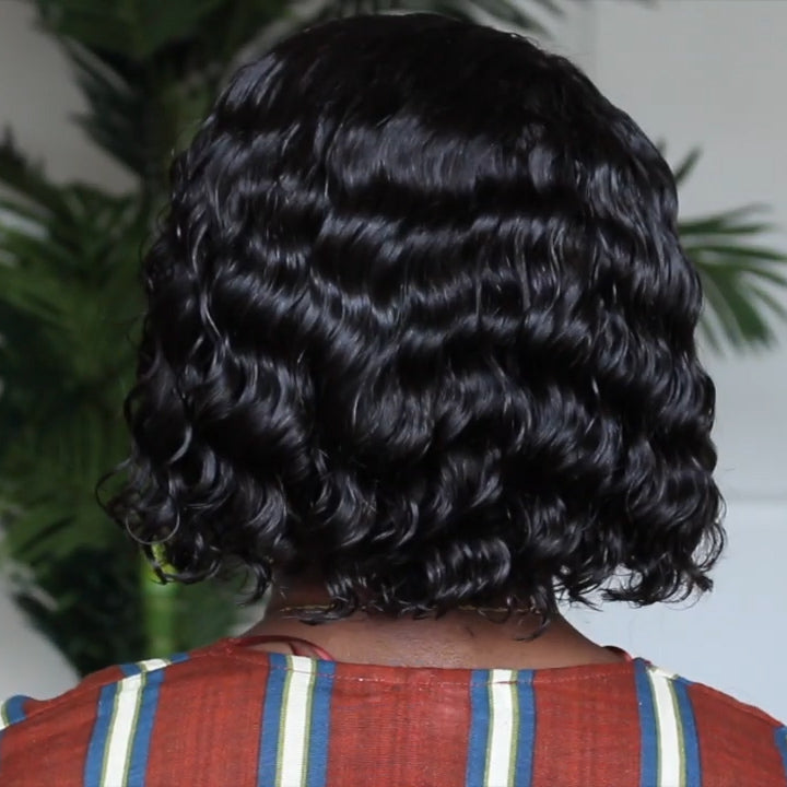 New Short Water Wave Custom Wig