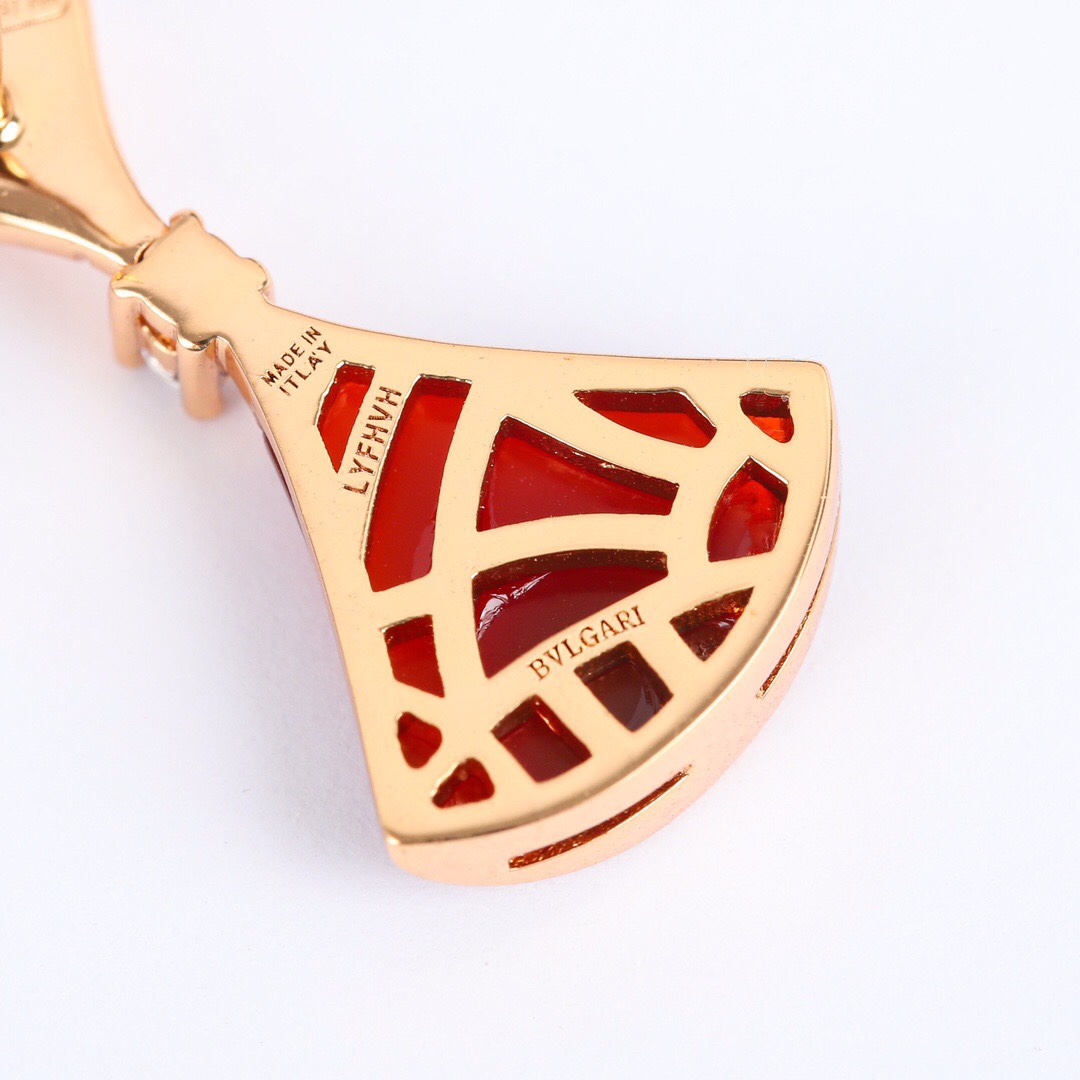 Bulgari fan-shaped earrings