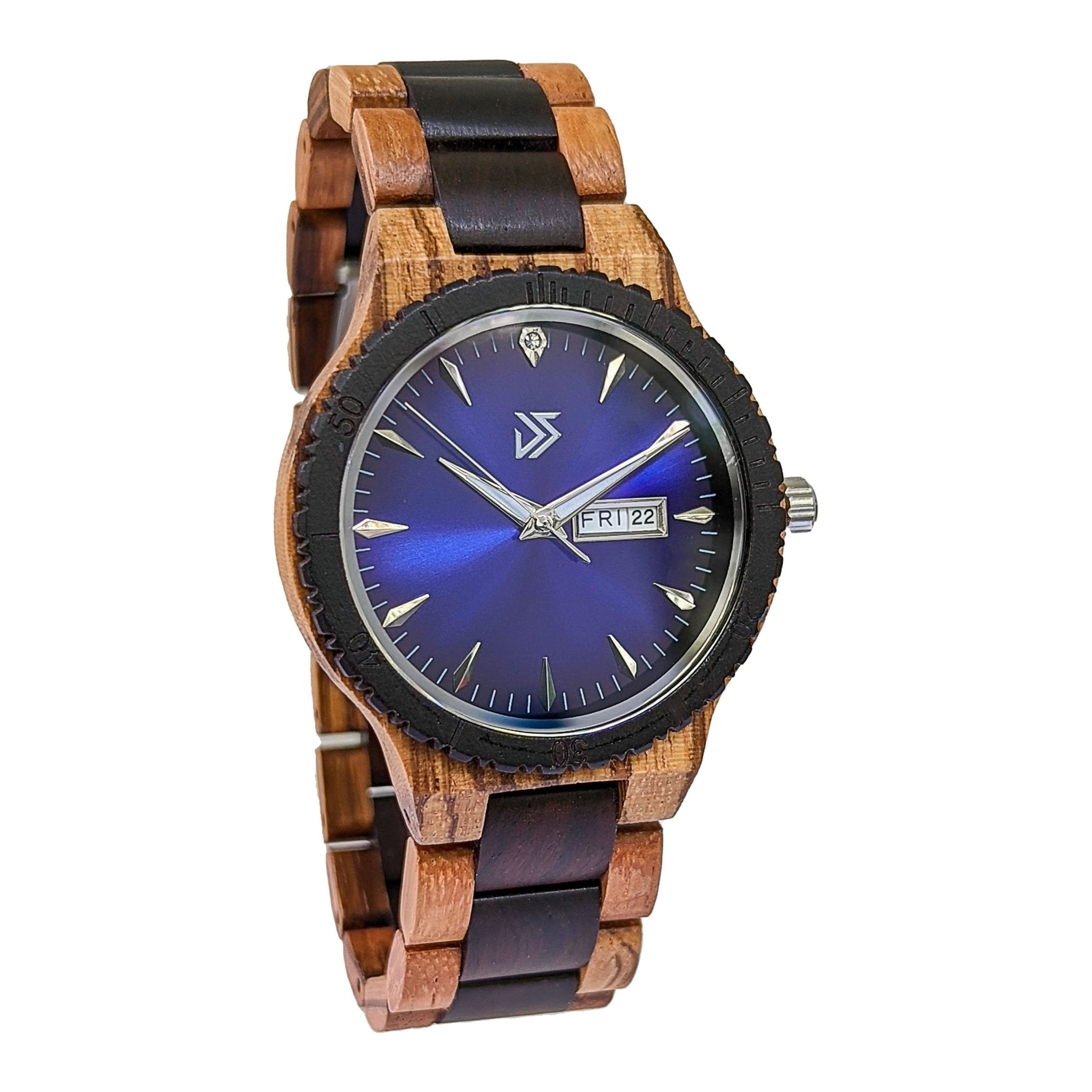 Wooden Watch Justo | Blue