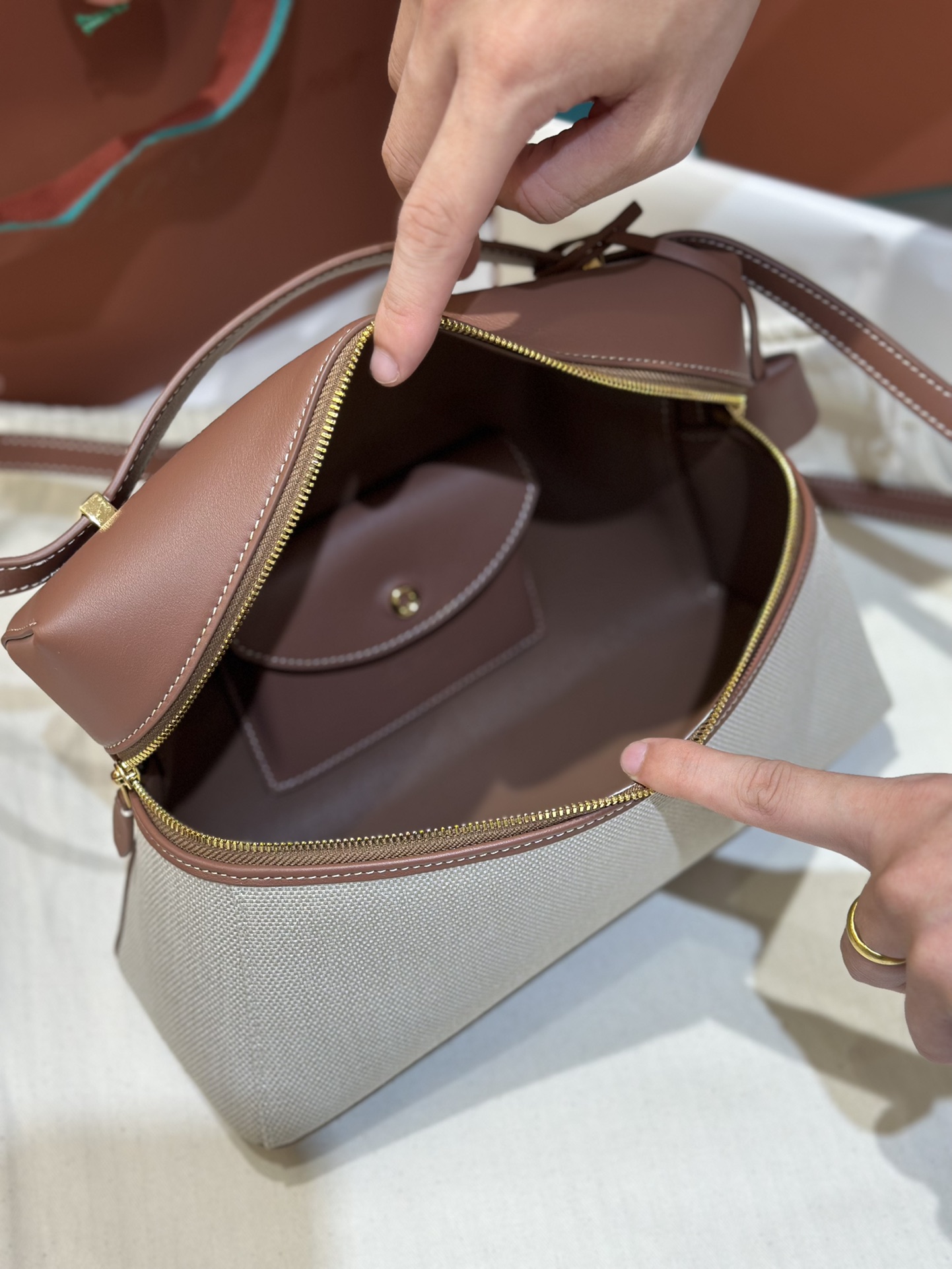 Loro Piana Extra series handbags