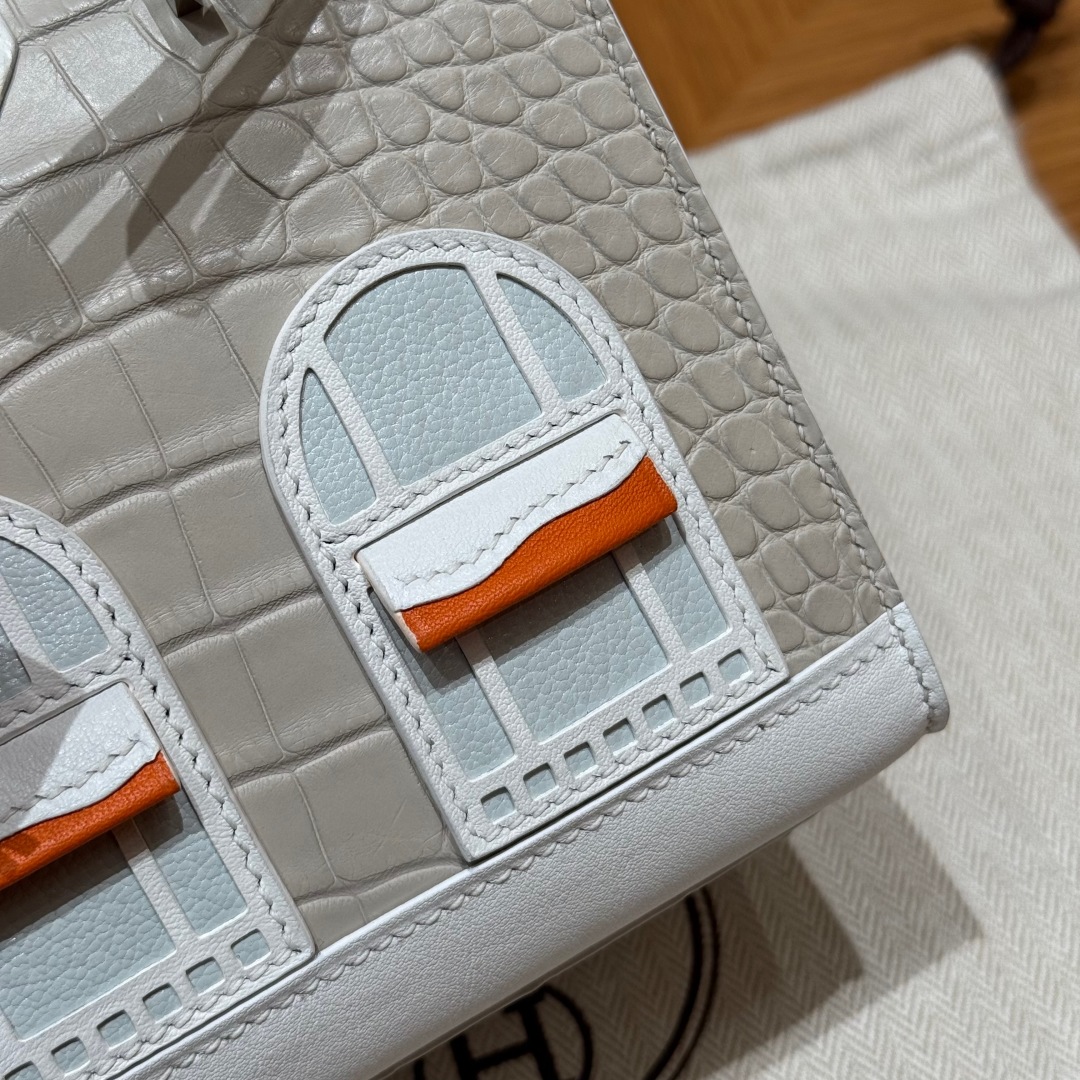 Hermes Birkin Faubourg 8L Beton Handbag (Handmade to Order)